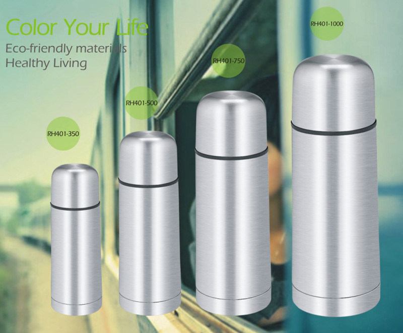 Personalized BPA Free Bullet Vacuum Thermos Stainless Steel Water Bottle Outdoor Travel Vacuum Flask