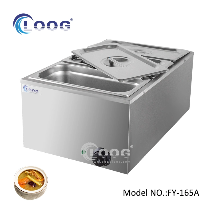 3 Pans Stainless Steel Soup Pot Heating Furnace Stainless Steel Soup Food Warmer Commercial Bain Marie