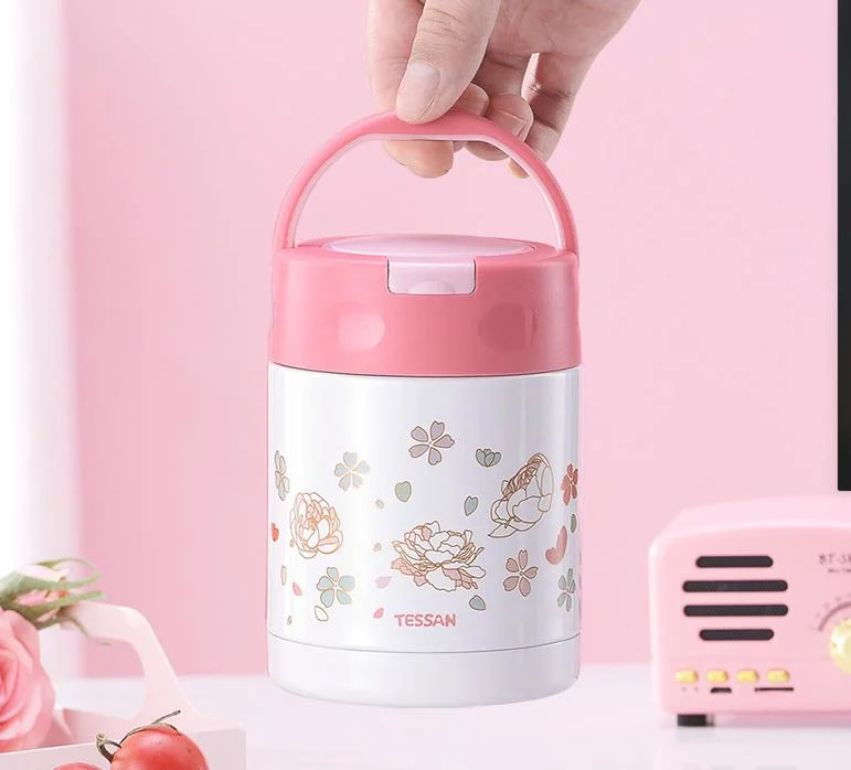 Stainless Steel Food Warmer Insulated Lunch Box Vacuum Hot Food Flask