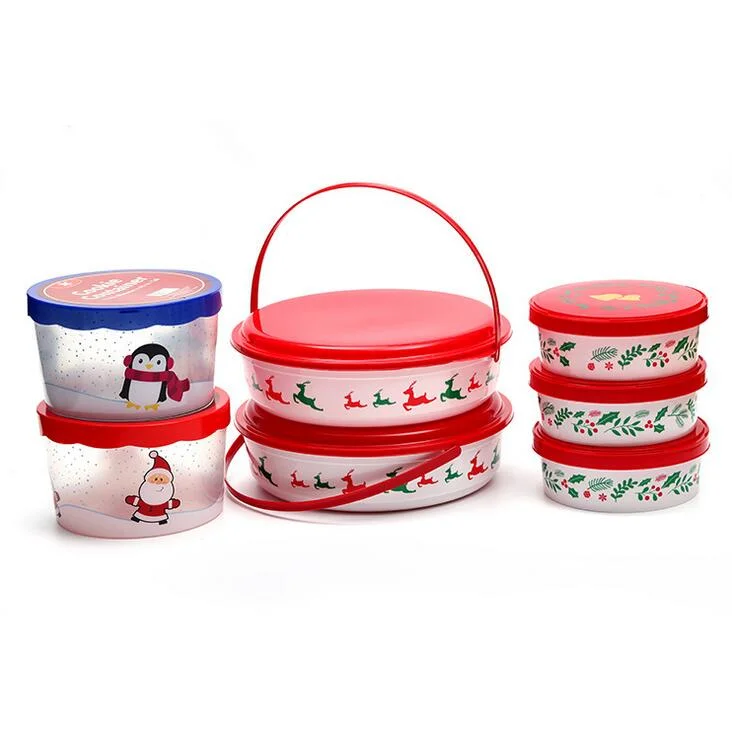 Hot Selling Home Picnic Food Safe Set of Three Children Storage Plastic Snack Box Lunch Bento Box Lunch Box Set