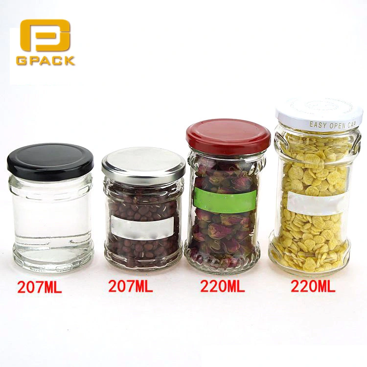 200ml 6oz 7oz Quart Jar Cereal Storage Glasses Mason Jar Dry Food Storage Containers Pint Jar
