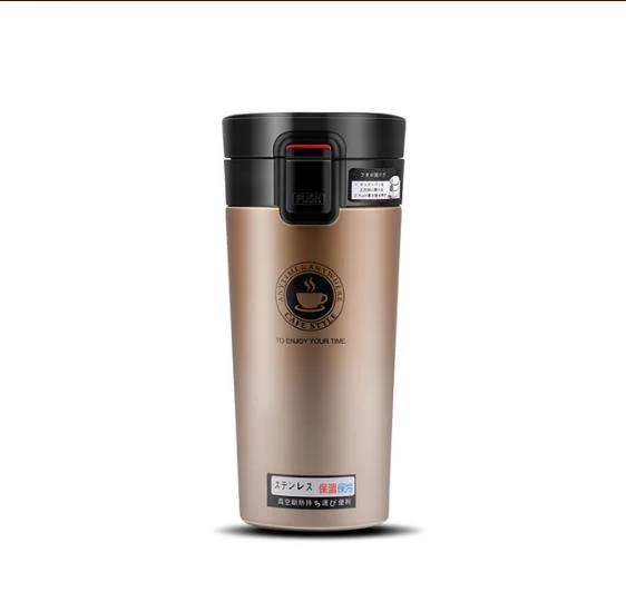 Custom Wide Mouth Office Travel Insulated Stainless Steel Vacuum Flasks Thermoses Coffee Thermos Bottle