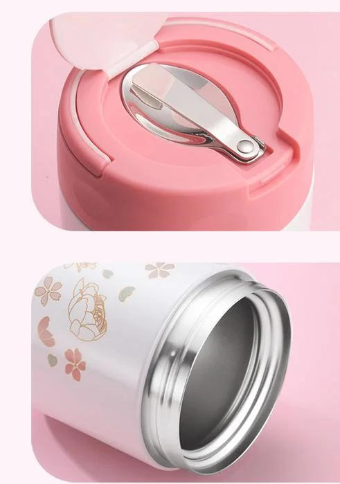 Stainless Steel Food Warmer Insulated Lunch Box Vacuum Hot Food Flask