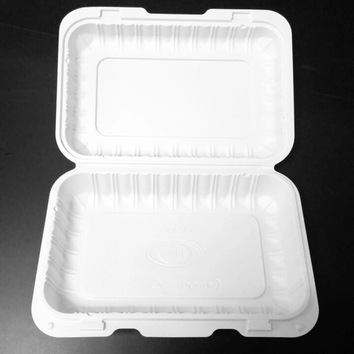 Disposable Clamshell Food Grade PP Lunch Box Biodegradable Food Container PP Lunch Box