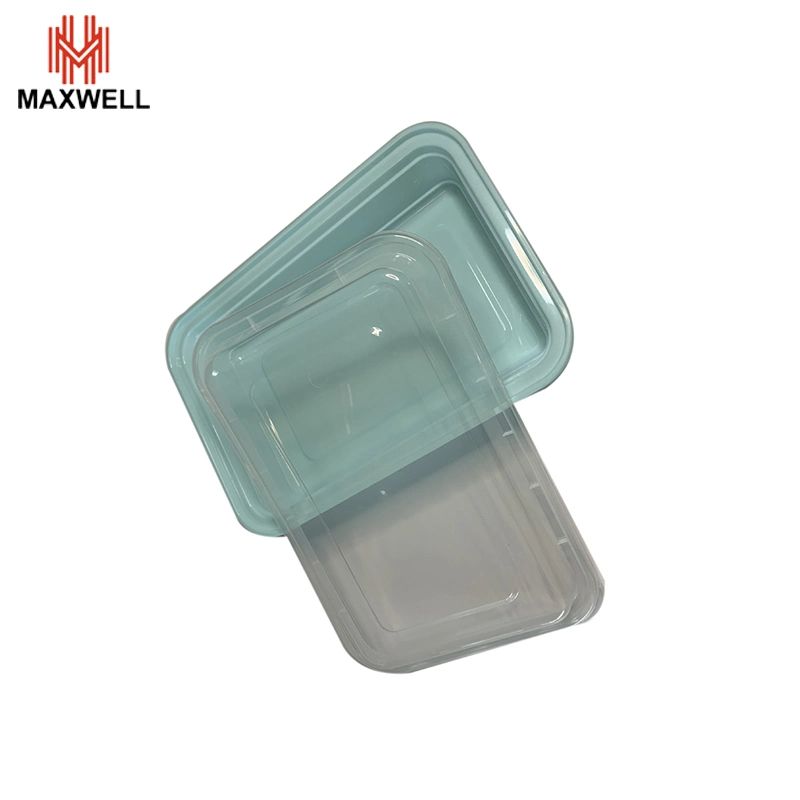 22.5*15.5*4.5cm blue Color Leak Proof Rectangle PP Plastic Lunch Box