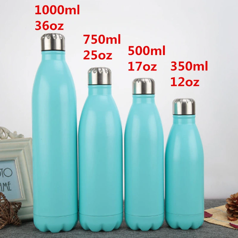 17oz Cola Shape Water Bottle Insulated Double Wall Vacuum 500ml 750ml 25oz Thermos