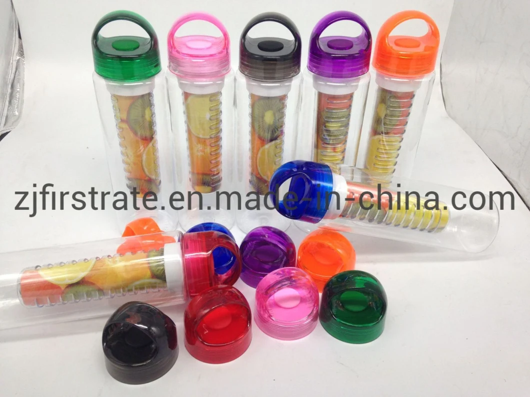 24 Oz Wholesale Logo Printing Plastic Bottles, Filtered Water Bottles, Tritan Plastic Fruit Water Bottles
