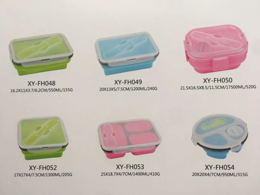2020 New style Pink Multifunction Travel Leakproof Bento Tiffin Cutlery Lunch Box