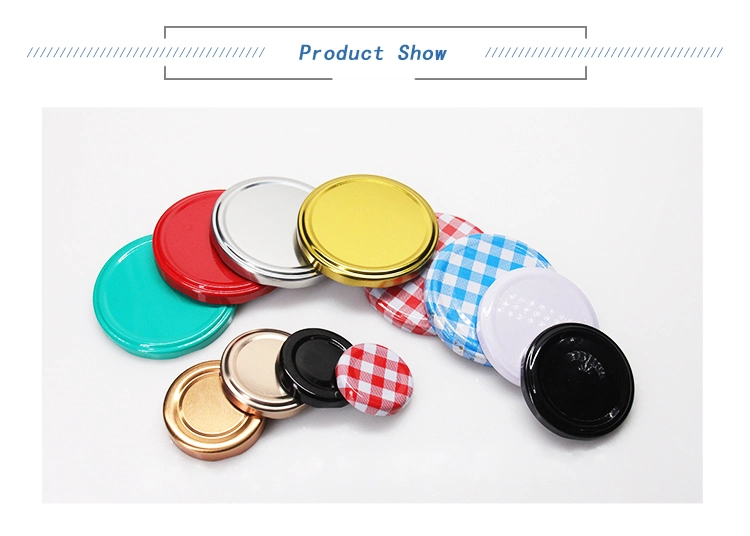 High Quality Round Colorful Metal Lids for Food Storage or Candle Jar
