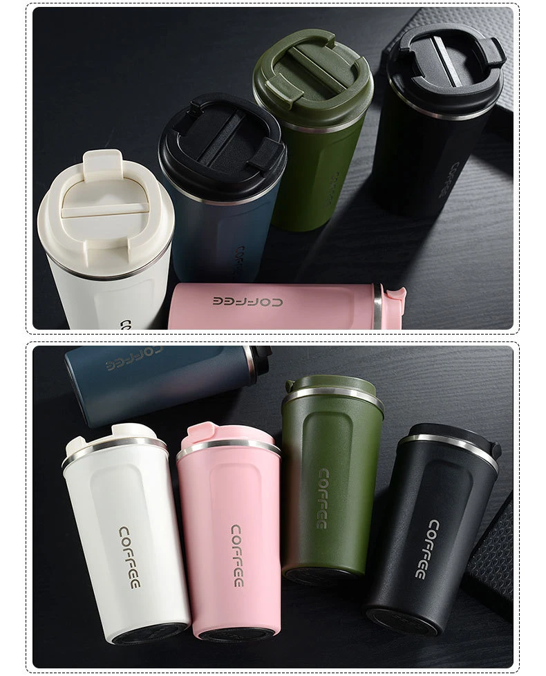 Wholesale Leakproof 500ml Blank Insulated Double Wall Stainless Steel Car Travel Thermos Coffee Mugs