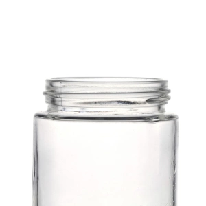 Hot Sale Clear Flint High Quality Metal Lids Storage Food Glass Jar Manufacturers