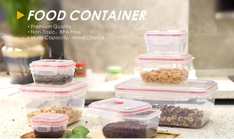 Food Airtight Lunch Box Set Plastic Storage Food Containers