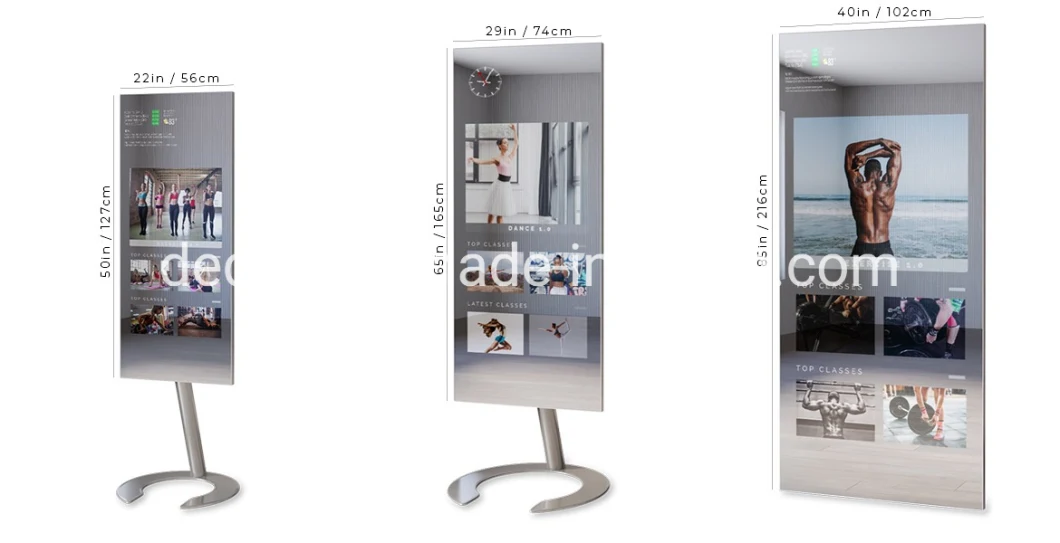 49inch Magic Mirror Advertising Display Smart Advertising Mirror Magic Mirror Sensor Advertising Player Digital Signage