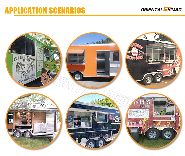 Mobile Box Food Cart with Gas Basket Tank Ice Cream Food Truck