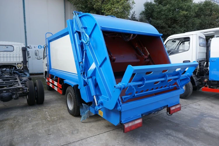 6 Cbm 4X2 Compressed Box Garbage Truck China Compactor Truck
