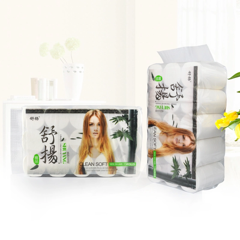Custom Bamboo Pulp Paper Printed Advertise Toilet Tissue Paper