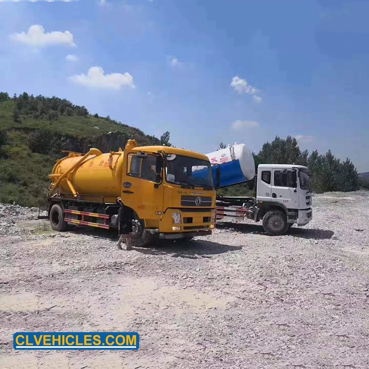 Dongfeng Septic Cleaner Truck Sludge Cleaning Trucks Septic Pumping Trucks Supplier