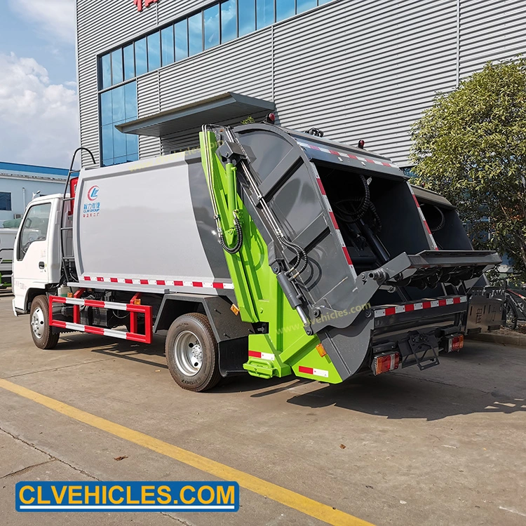 Light Duty 5cbm Refuse Collector Truck Garbage Compactor Trucks Garbage Trucks