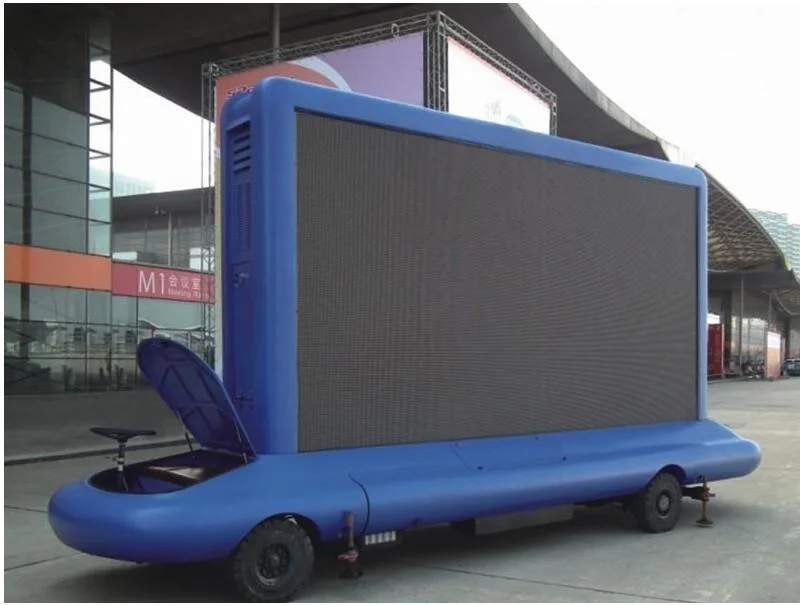 P4 Waterproof Advertising Outdoor Full Color LED Screen Trailer with Hight Brightness