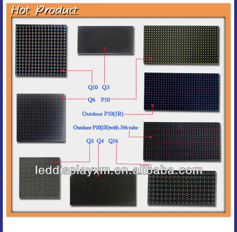 Advertising P10 RGB Outdoor LED Video Screen / LED Video Display