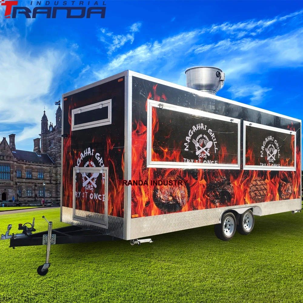 Ice Cream Pizza OEM Accept Mobile Food Trailer Mobile Food Truck Trailer Carts
