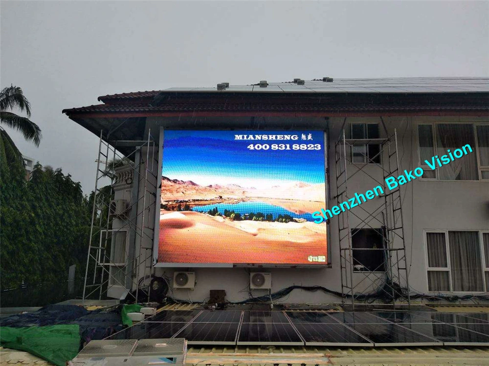 Front Rear Maintenance Outdoor HD 7500CD LED Display (P10 Advertising LED Display Screen) for Background Wall