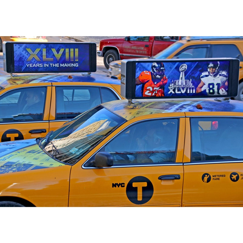 Taxi Roof Top Advertising Double Side P5 Outdoor LED Display