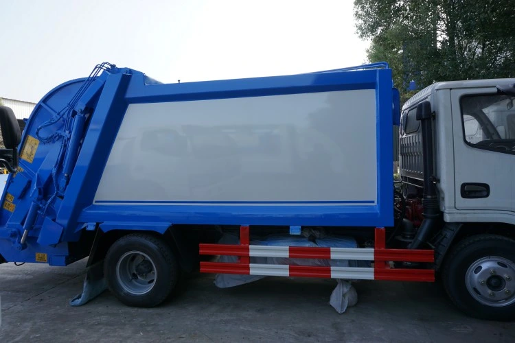 6 Cbm 4X2 Compressed Box Garbage Truck China Compactor Truck