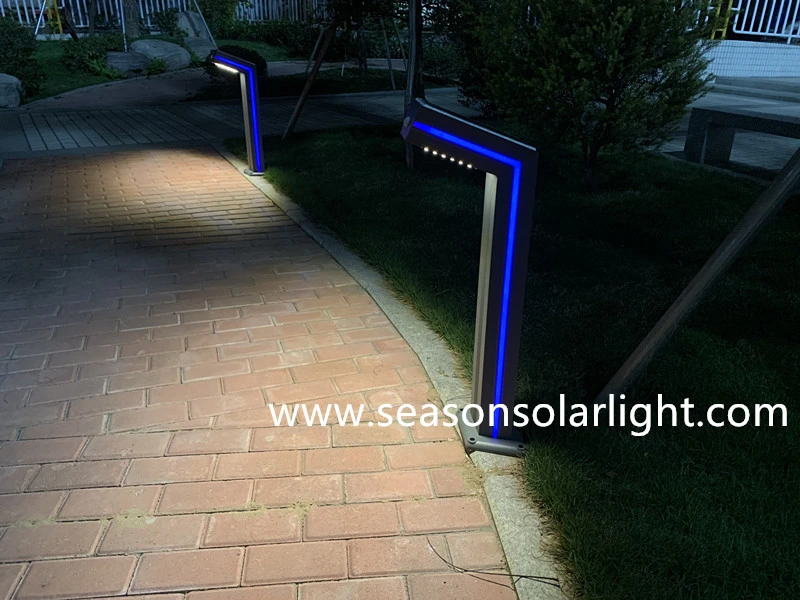 High Power LED Sensor Outdoor Lighting Landscape Solar LED Garden Lighting with Blue LED Strip Lighting