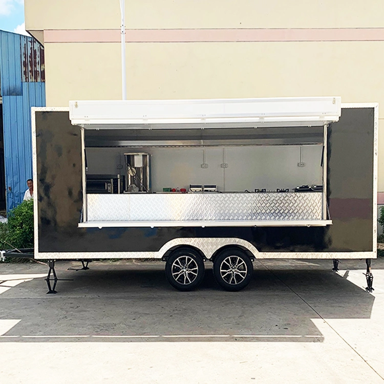 Street Food Cart Trailer Food Truck Trailer Mobile Kitchen Mini Food Trailer