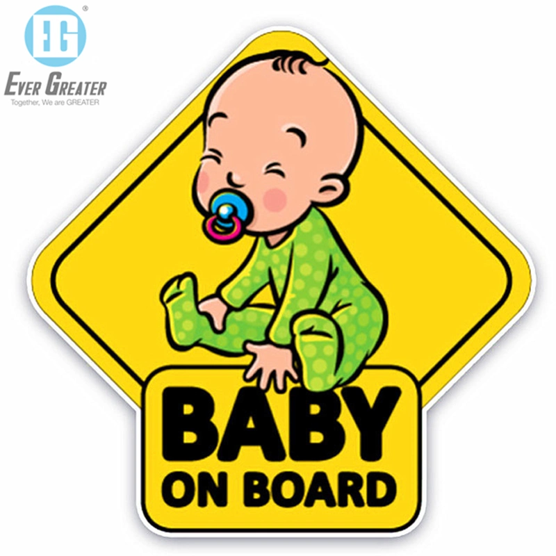 Screen Printing Car Sticker Removable Car Window Sticker Custom Baby on Board Car Sticker