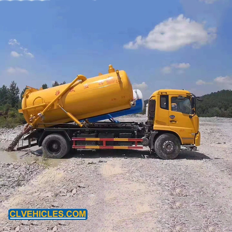 Dongfeng Septic Cleaner Truck Sludge Cleaning Trucks Septic Pumping Trucks Supplier