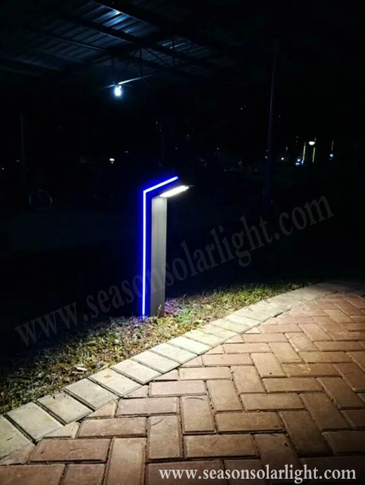Factory Decoration Lighting CE 6W Outdoor LED Solar Lighting with Blue LED for Garden Walkway Lighting