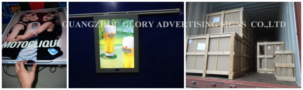 Advertising Magic Mirror Light Box/Bathroom Mirror/Advertising Mirrors with Sensors
