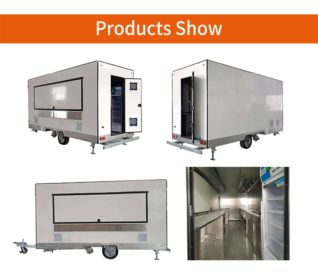Mobile Food Carts Mobile Stainless Steel Hot Dog Cart/Concession Trailer/Towable Food Trailer for Sale