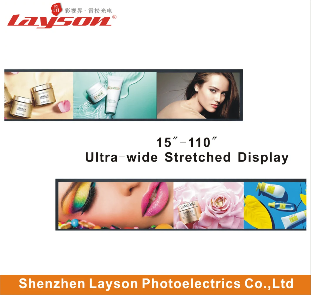 39'' TFT Ultra Wide Stretched Bar LCD Ad Advertising Display Digital Signage Ad Player