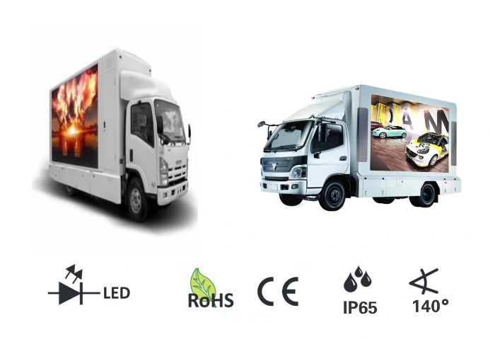 High Definition Mobile Truck Outdoor LED Display with Waterproof IP65/54