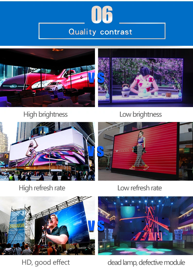P4 Indoor SMD Full Color LED Video Display Board/ Traffic LED Display Screen 512X512mm/768X768mm