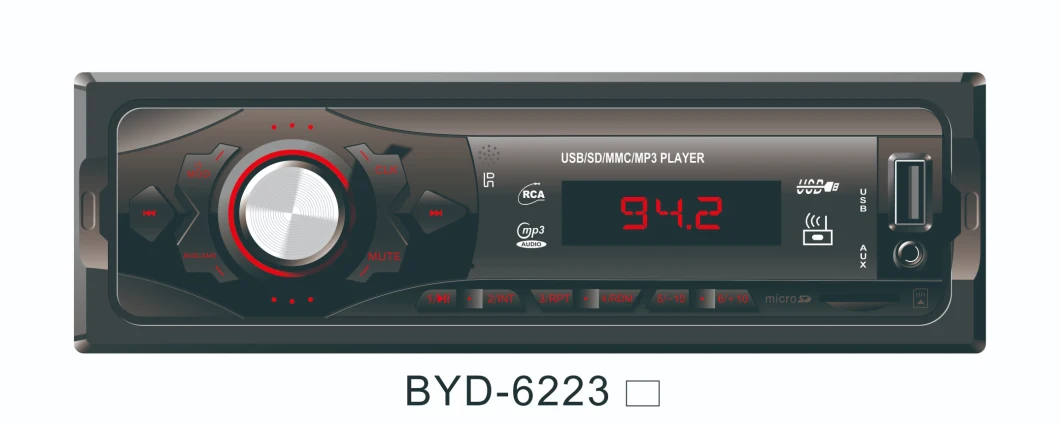 Car Consumer Electronics Stereo LED Screen MP3 Audio