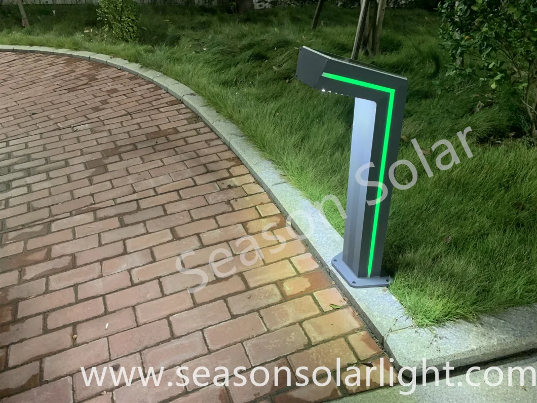 Factory Decoration Lighting CE 6W Outdoor LED Solar Lighting with Blue LED for Garden Walkway Lighting