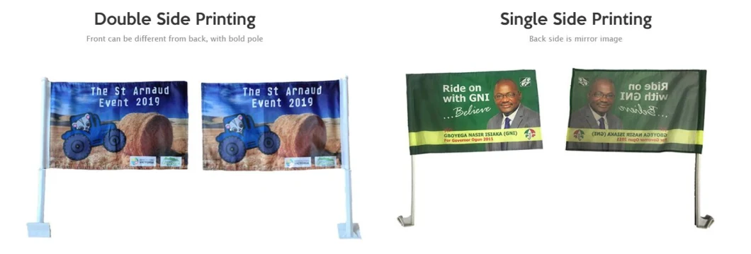 Durable Custom Printing Display Advertising Car Window Flag