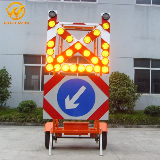 Solar LED Trailer Traffic Safety Trailer Warning Sign Arrow Board LED Light Trailer