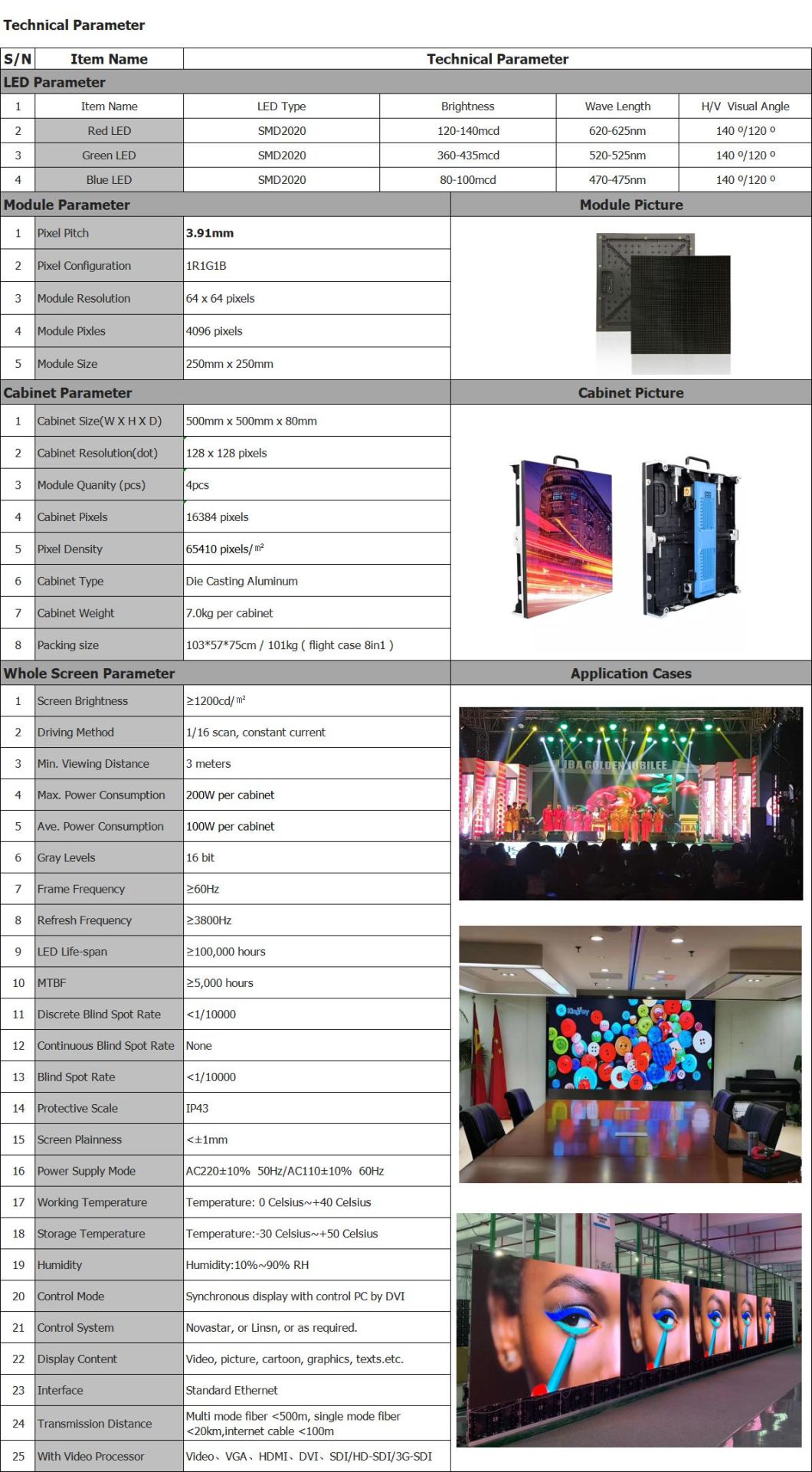 Indoor Outdoor Mobile Stages P3.91 LED Video Advertising Display Factory