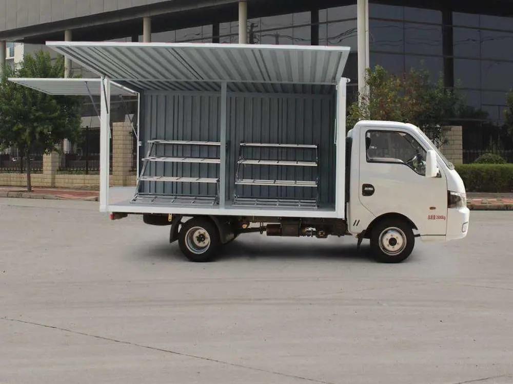 LHD/Rhd Color Design Mini Food Truck/Refrigerator Trucks/Mobile Store Cargo Box Truck
