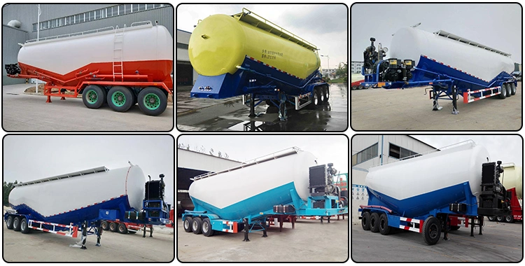 Mineral Flour Transports Trailers, Bulk Powder Delivery Tanker Truck Trailers