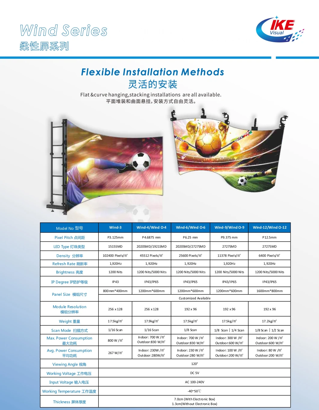 Portable Flexible LED Display Panels for Exhibition LED Digital Display Mobile Video Display