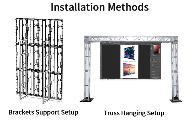 Buy Factory Price Flexible Outdoor P3 P4 P2 LED Video Screen Panels
