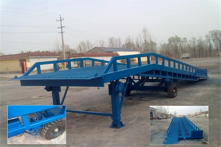 Tavol Mobile Dock Levellers Hydraulic Yard Container Unloading Ramp for Trailers