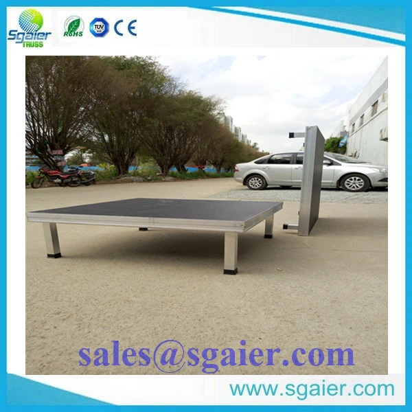 2*1m Wooden Stage, Mobile Stage, Modualr Stage, Aluminum Stage with Adjustale Legs