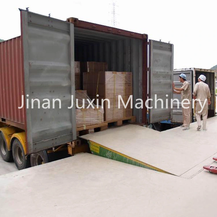 12t Hydraulic Mobile Container Truck Loading/Unloading Ramps for Trailers